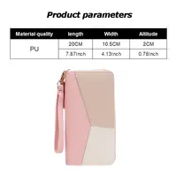 Mode Zipper Portefeuilles Femmes Long Sacs À Main Porte Monnaie Cartes Titulaire PU En Cuir Billfold Portefeuille 4