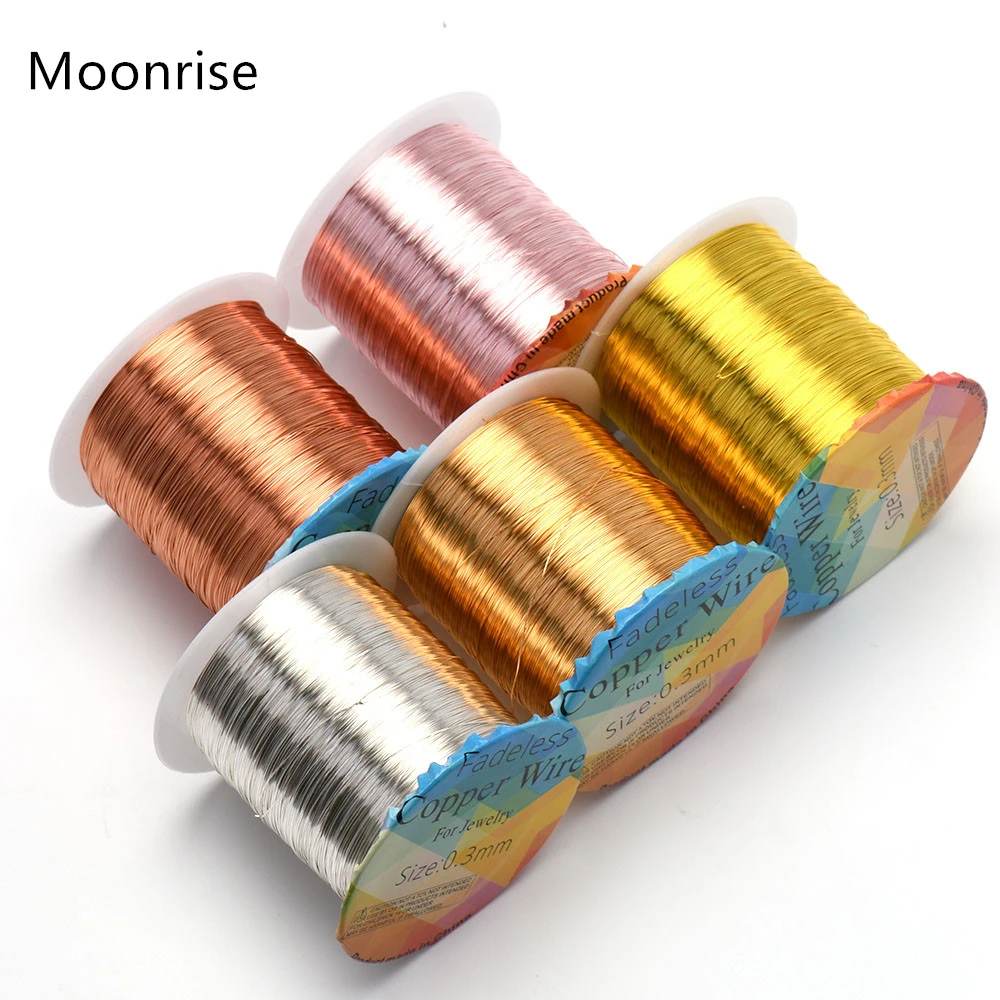 Solid Colorfast Copper Wire Tarnishresistant Beading Wire Diy Craft Jewelry Making Accessories