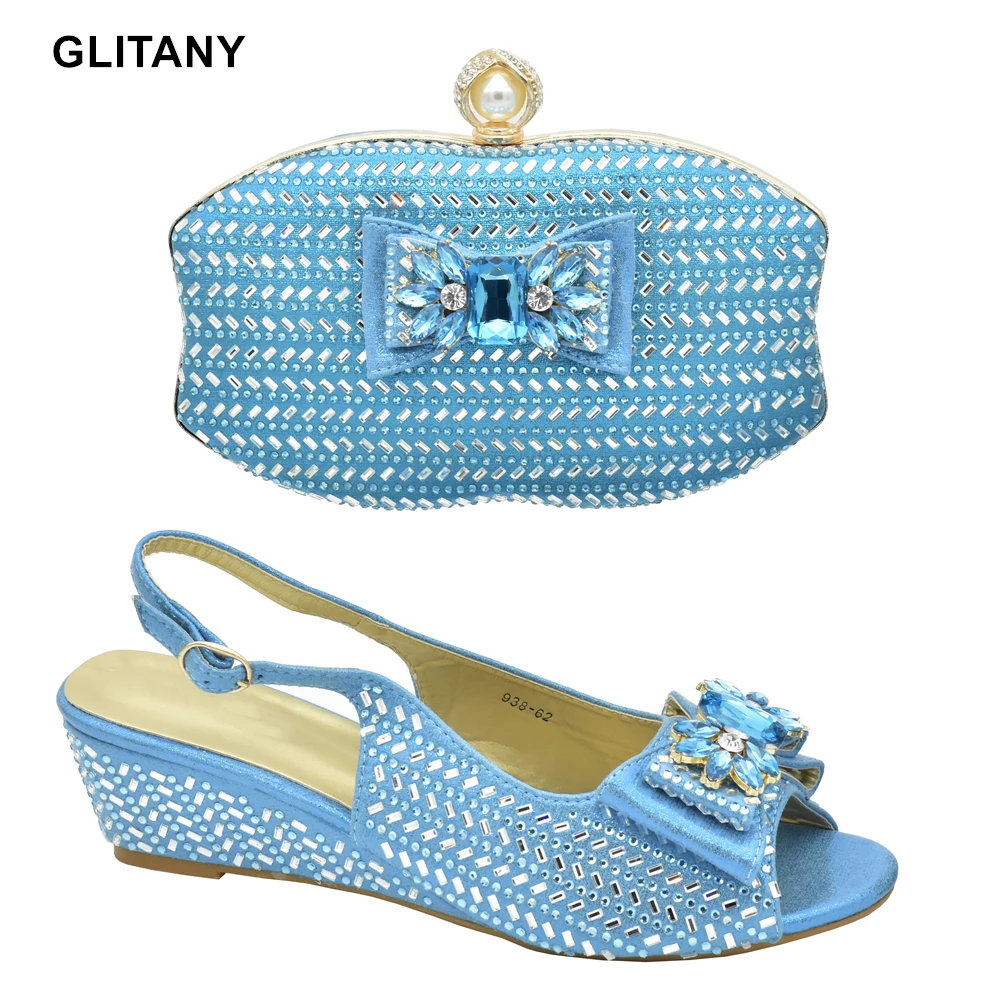 

Новое поступление, комплект из дизайнерской обуви и сумок в африканском стиле, Женская Роскошная свадебная обувь в нигерийском стиле, комплект из туфель и сумок для невесты, 2023