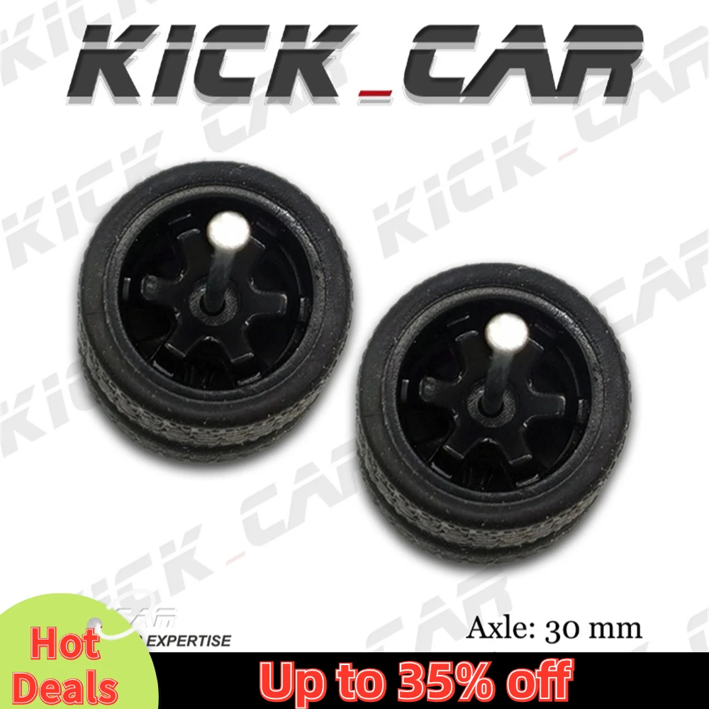 1/64 Wheels with Rubber Tires TE37 Refitting Parts for Diecast Model Car Hot Wheels Matchbox Tomica D:11mm 1 Set 3