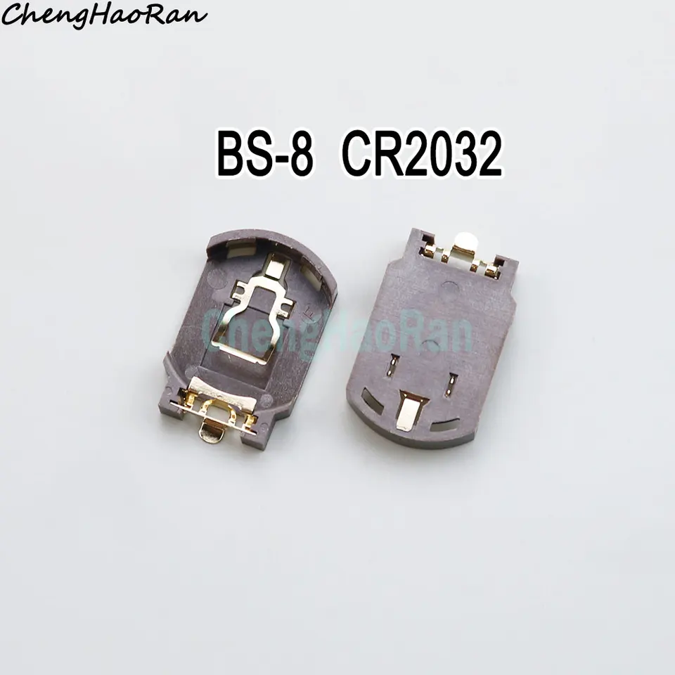 패치 배터리 홀더 코인 배터리 소켓 케이스, 거치대 셀 단추, 3V SMT 배터리 거치대, 교체 부품, CR2025 CR2032  CR2450, 10 개-Freehip.co.kr