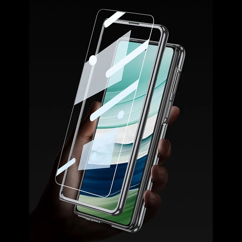 Sleek Electroplated Matte Anti-Glare Case with Outer Screen Protector