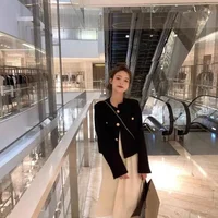 Spring Autumn Hot Sale Of The Season New Style Loose Short Weave Jacket Women's Outerwear Small Fragrance Style Fashionable Vers