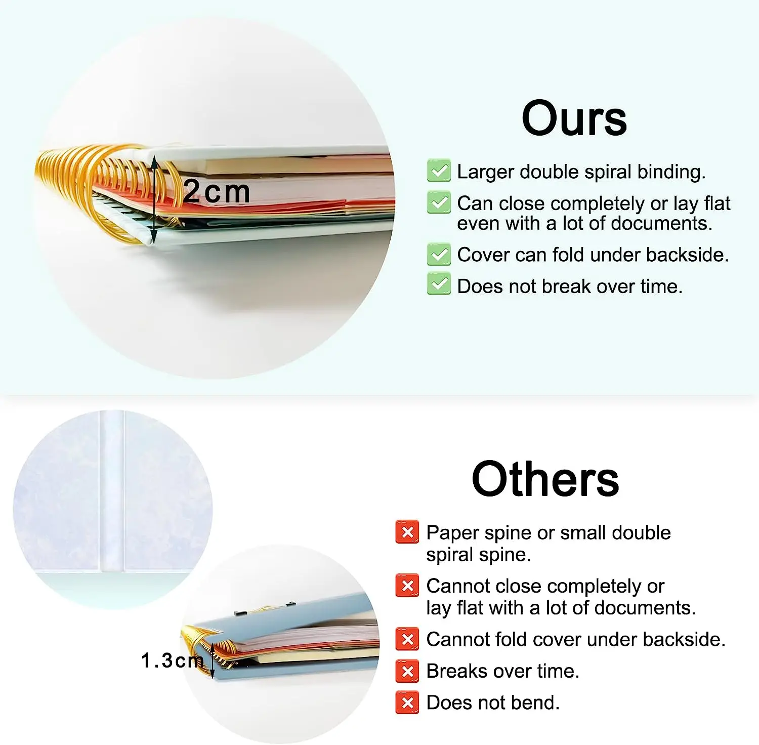 File Folders Kisdo Clipboard Folio Refillable Lined Notepad Letter Size Memo Pad Clip Board Spiral Notebook Paper Folder