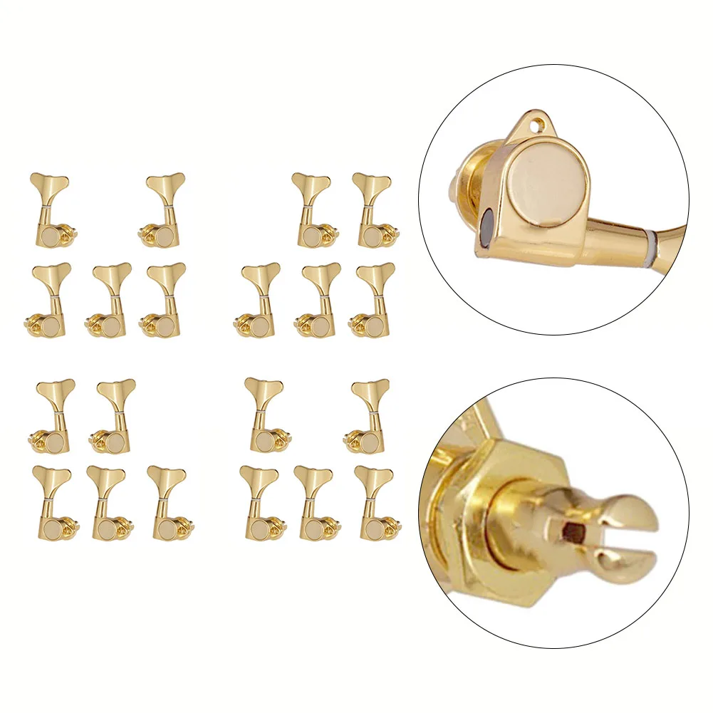 

5pcs Bass Tuning Peg Electric Bass Opened Machine Knobs Keys Machine Heads Electric Bass Guitar Parts Accessories