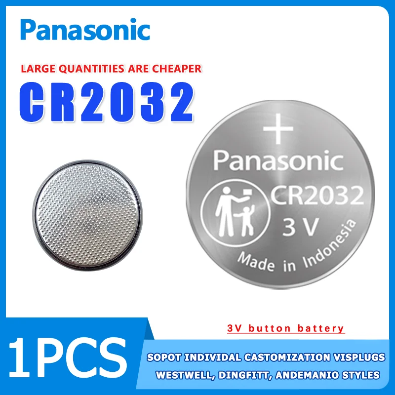 Батарейка Panasonic CR2032 с кнопкой 3 в подходит для Benz Audi Автомобильный ключ дистанционного управления Omron электронная материнская плата компьютера