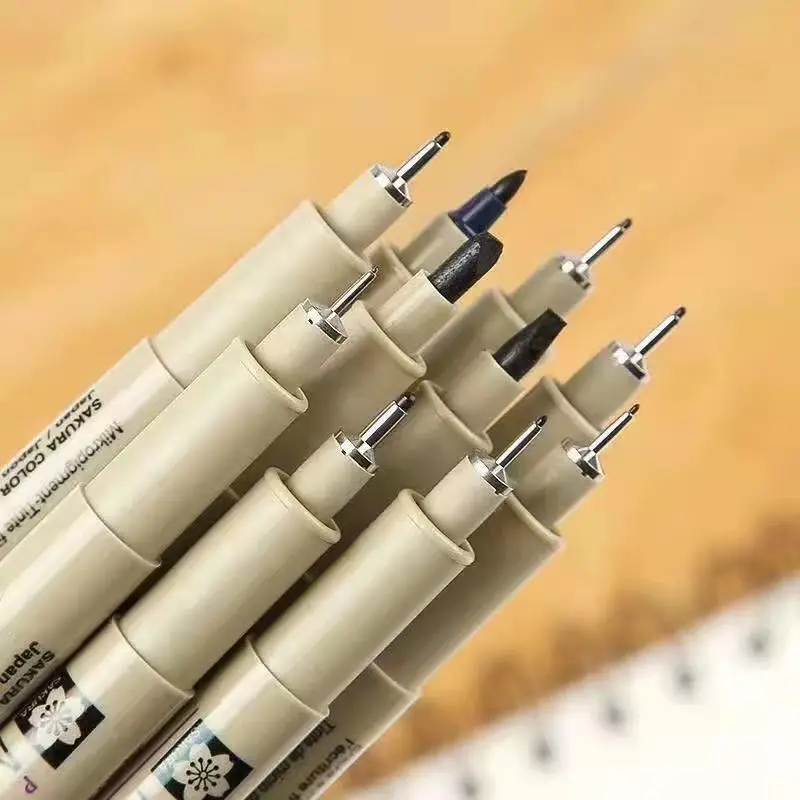 Pigma Micron Pen Neelde Drawing Pen 003 005 01 02 03 04 05 08 1.0 2.0 3.0 Brush Art Markers Designer Drawing Sketch Suppli