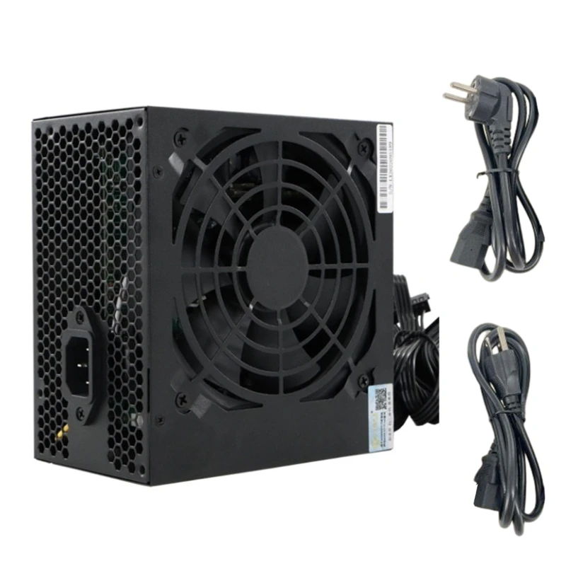 

Rated-250W Gaming Power Supply for PC, 24pin 12V ATX AC180-264V ATX-400W 12cm Black Hydraulic Bearing Fan