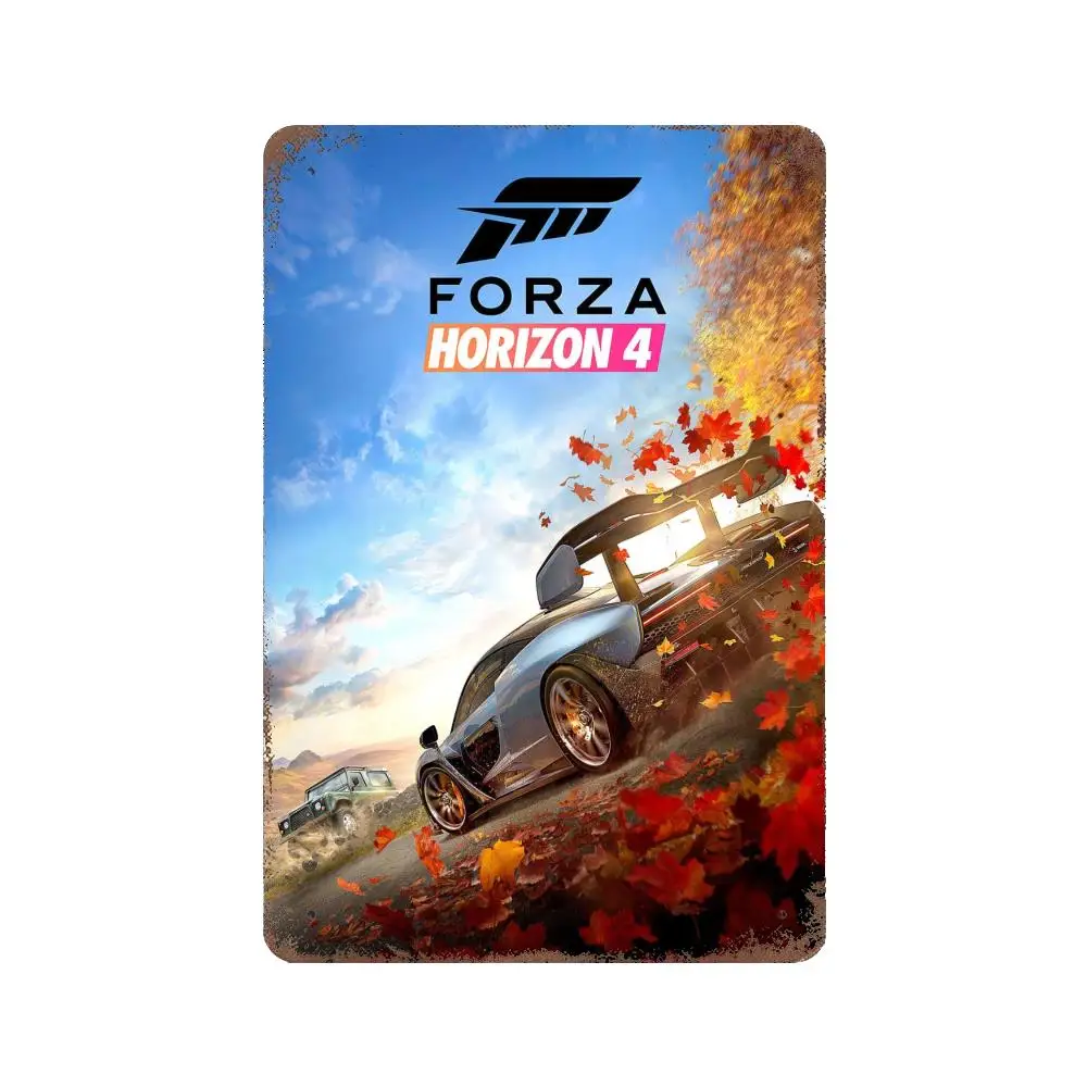 Forza Horizon 4 Game metal Decor Poster Vintage Tin Sign Metal Sign  Decorative Plaque for Pub Bar Man Cave Club Wall Decoration - AliExpress