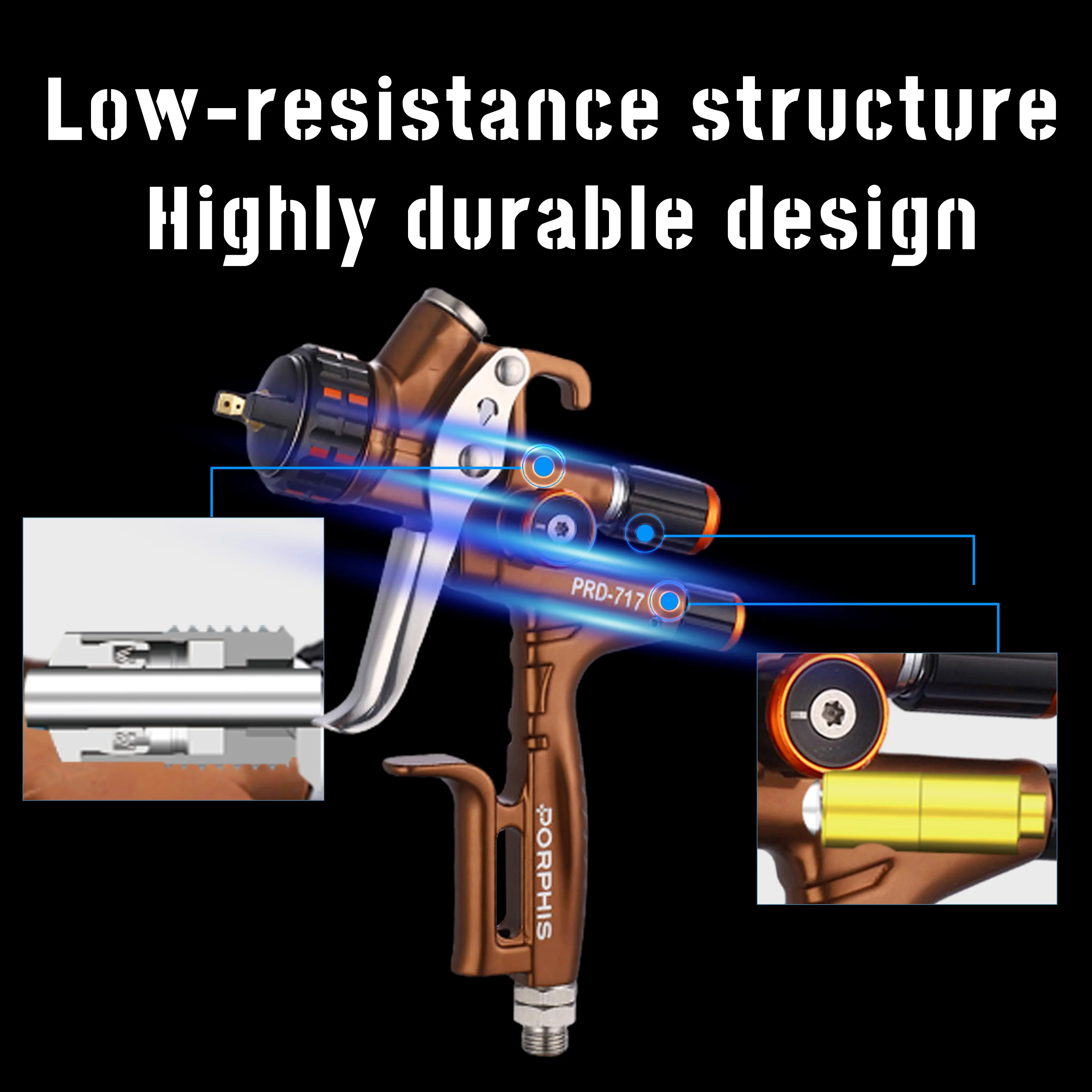 ポルフィス-車のエアスプレーガン,エアブラシ,スプレーガン,ペイント