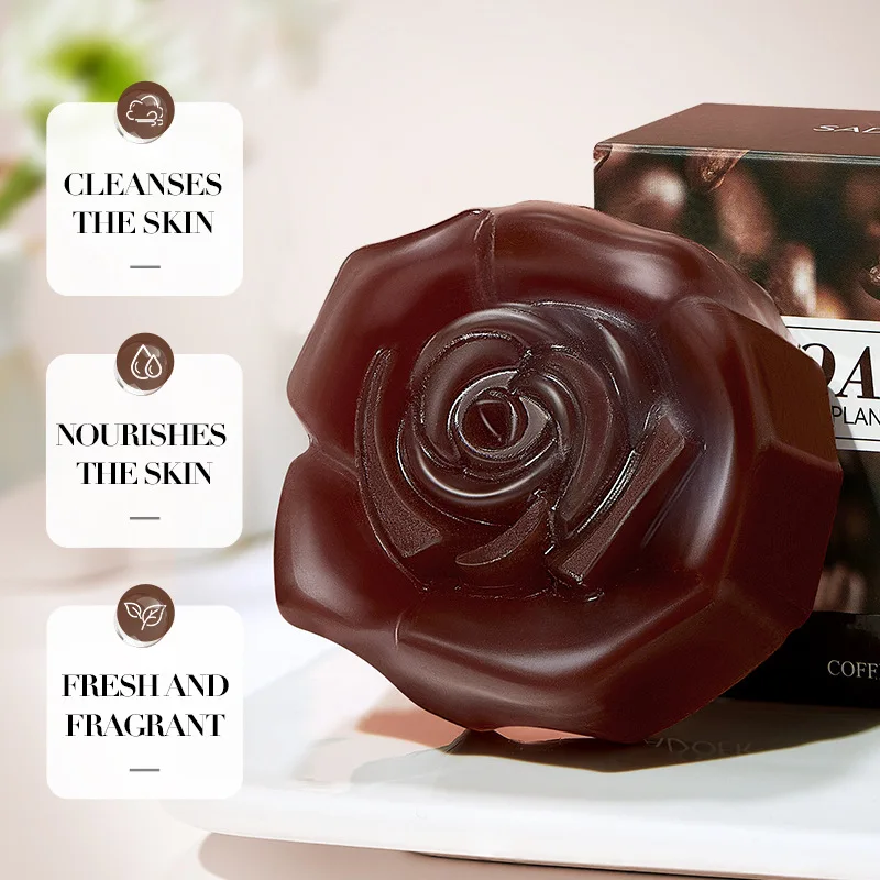 100g Coffee Handmade Soap Cleansing The Body Hand Wash Soap   Essential Oil Moisturizing Product Body Care Dry Skin Prevent Dry 3