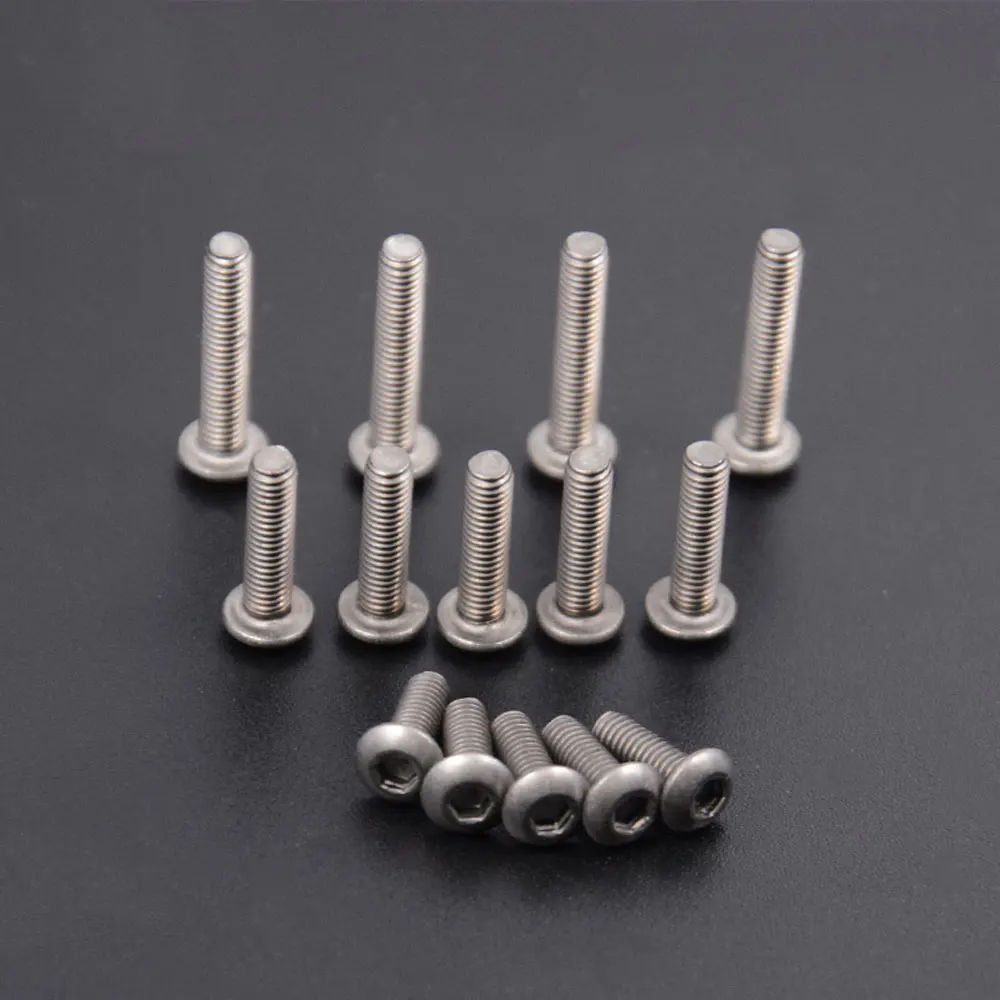 5/25 Pcs M2 M2.5 M3 Titanium GR2 Torx Button Head Machine Screws - Foto 1