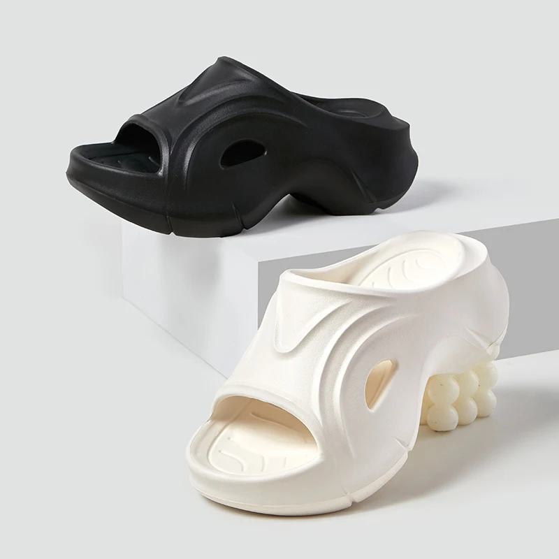 Summer Women's slippers Lightweight Thick sole Non-slip Sandals Unique Beach Shoes EVA material Leisure Comfort outdoor slippers 4