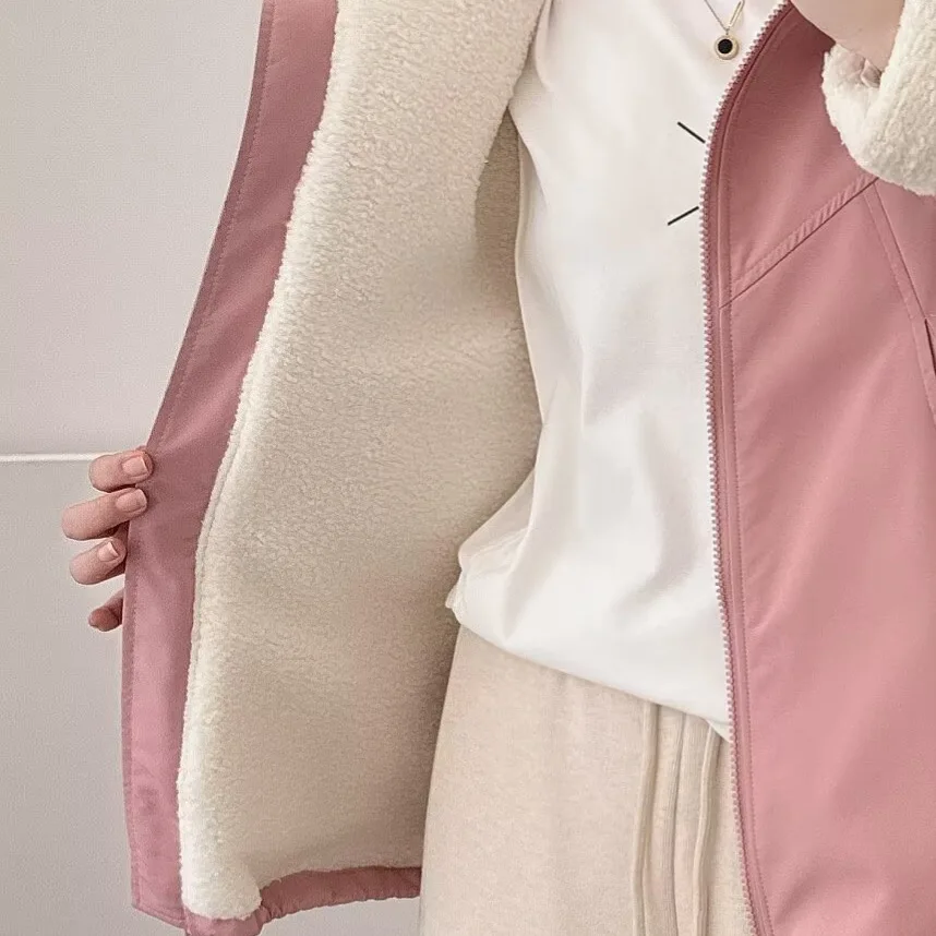 XXXXL Fashion Plus Size Women's Parkas 2025 Winter Korean Style stand-up Collar Windproof Fleece Jacket 548