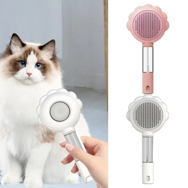 

Pet Spray Comb Dog Steamy Brush Pet Spray Grooming Comb Cat Hair Brush Cat Brush For Shedding Remove pet Tangled Loose Hair comb