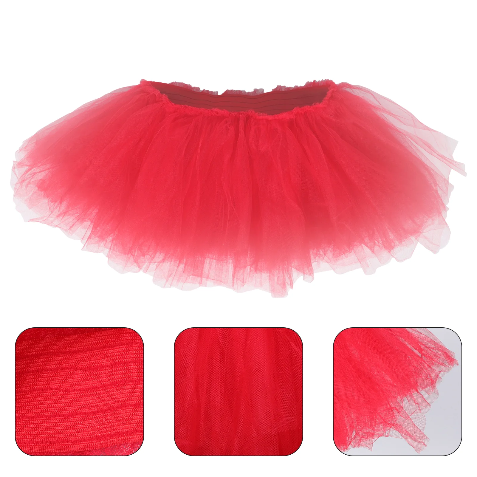 Tutu Skirt Dress Costume Birthday Party Gauze Adults Photo Prop Decorative Kids Gauzy Child