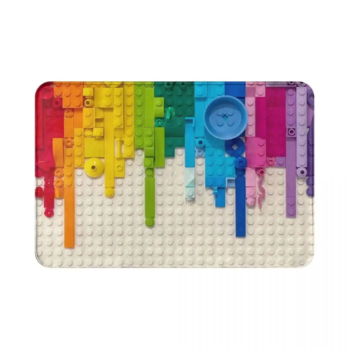 

Rainbow Drip Polyester Doormat Rug carpet Mat Footpad Anti-slip durable Front Room Corridor Kitchen Bedroom balcony toilet