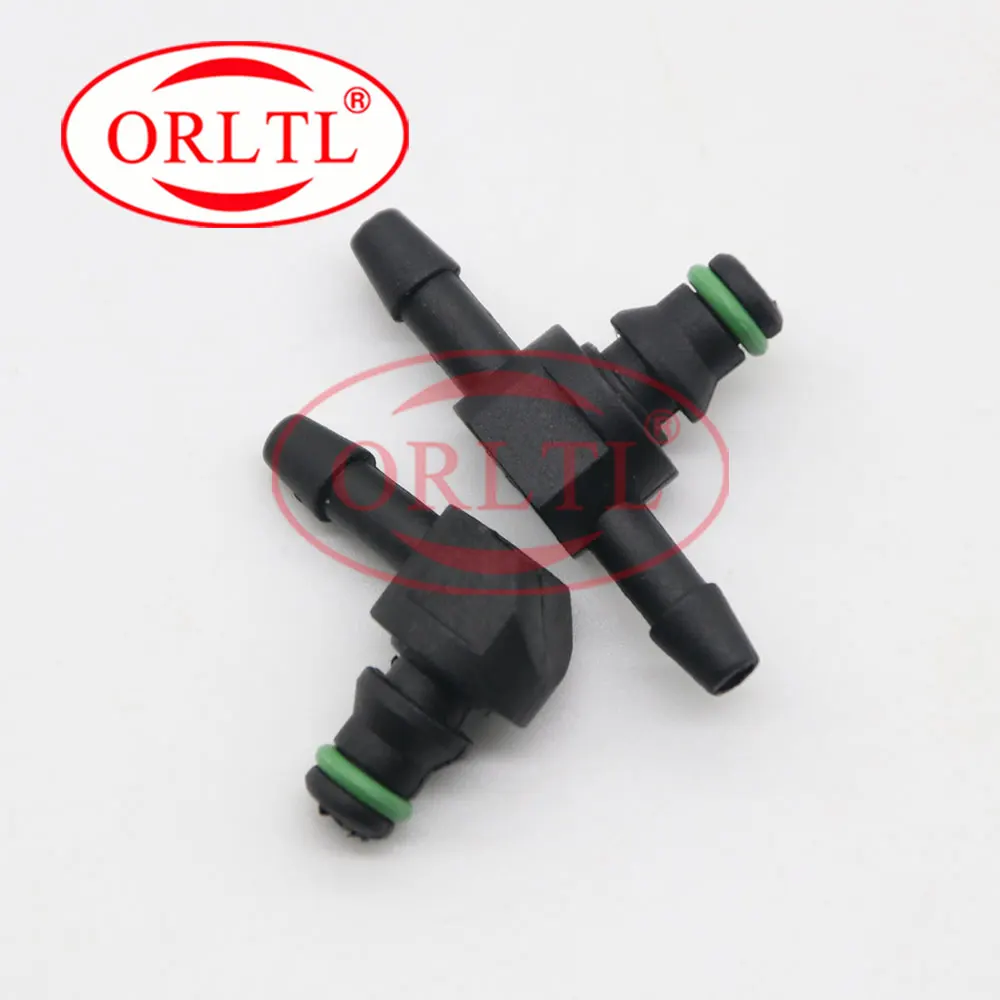 L/T Type Return Oil Backflow for BOSCH Series Diesel Cr Fuel Injector Plastic 3 Two-way Joint Pipe 10pcs/LOT
