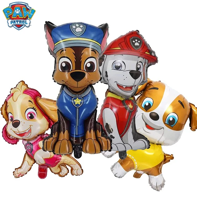 60cm Paw Patrol Dog Balloon Chase Skye Marshall Boy Girl Birthday Party Decoration Aluminum Film Balloon Children Party Supplies 1