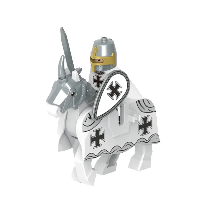 Medieval Knight and War Horse Building Block Set - Toy Gift