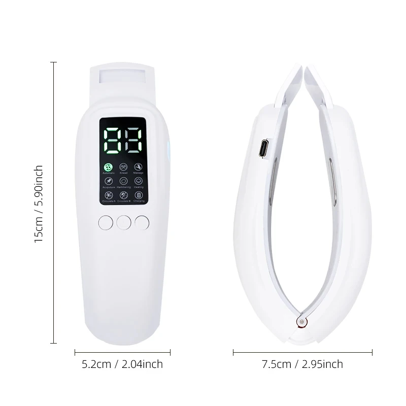 LED EMS Facial Lifting Device Vibration Massager for Face Slimming Double Chin Removal V-Line Lift Belt Cellulite Jaw Treatment