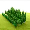 20-100pcs Model Trees Kit Train Artificial Miniature Tree Scenery Railroad Decoration Building Landscape Accessories 2.8-10.5cm 4