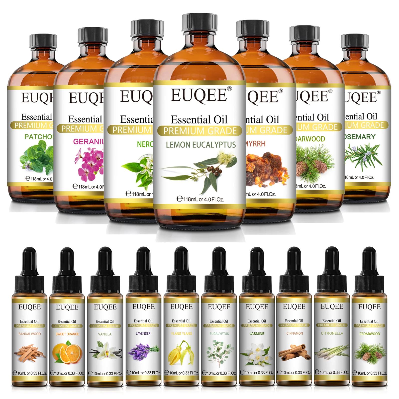 Aromatherapy Essential Oil Blend - Bergamot, Eucalyptus, Sandalwood, Cinnamon, Lavender
