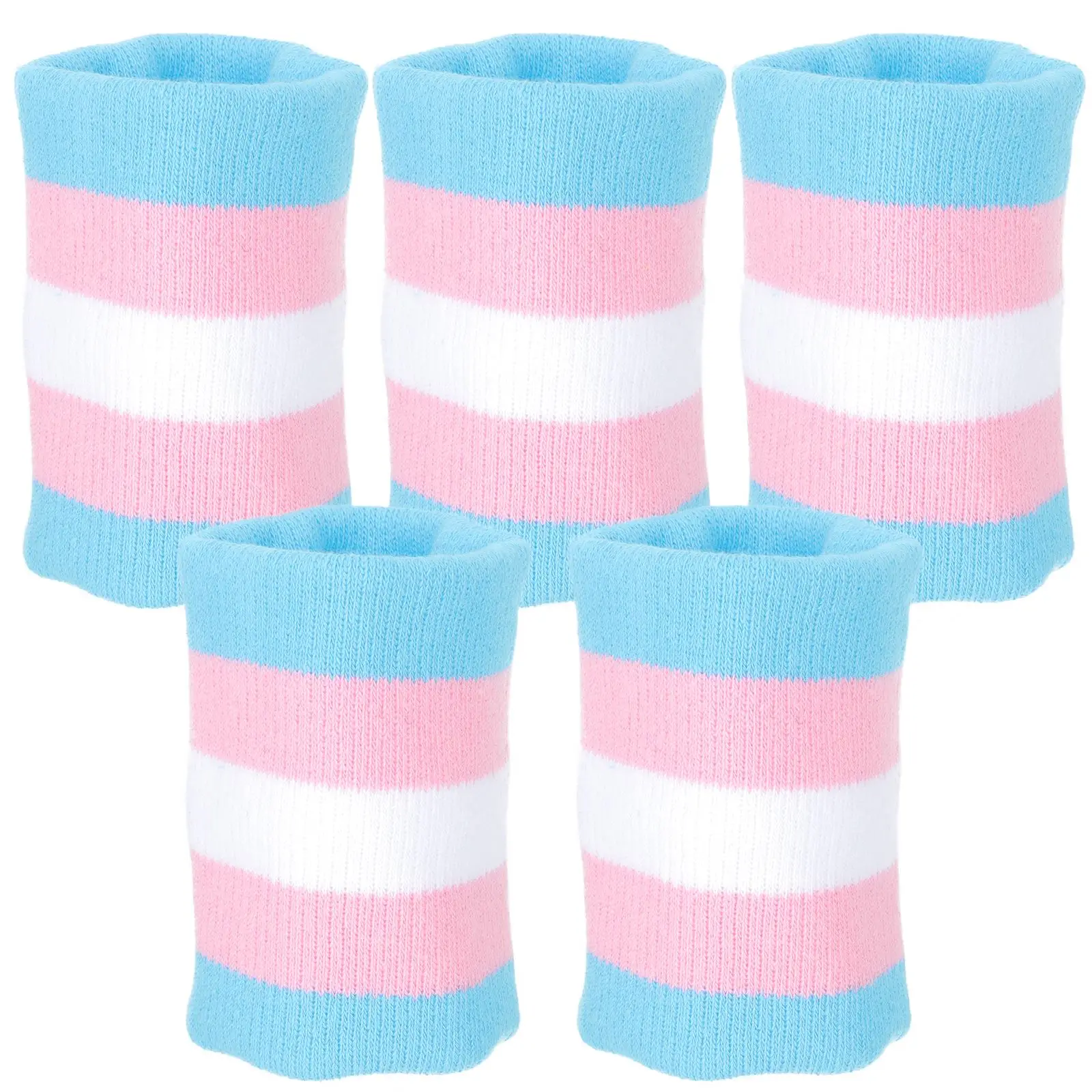 

5Pcs Sports Wrist Braces Sweat Absorbing Wristbands Cycling Wrist Protectors Wristbands for Sports