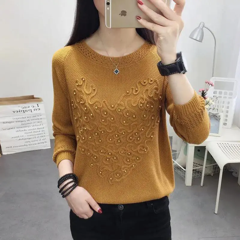 Korean Cotton Knitwear with Layered Top and Off Shoulder Design