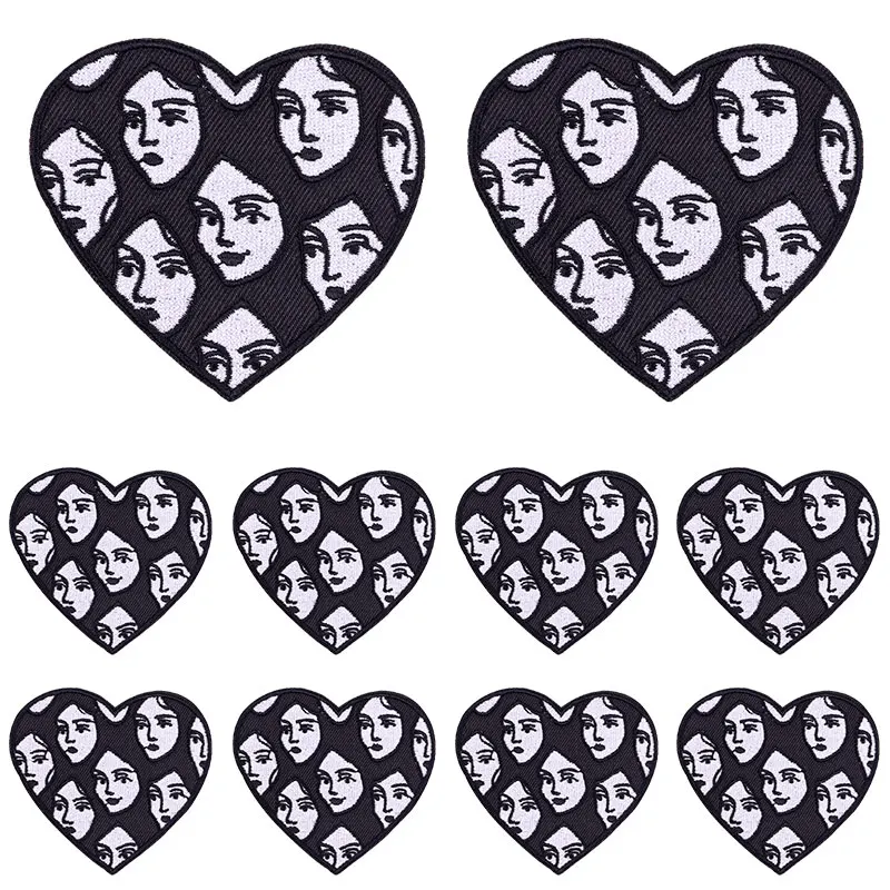 10PCS Horror Skull Embroiderd Patches Punk Horror Movie Embroidey