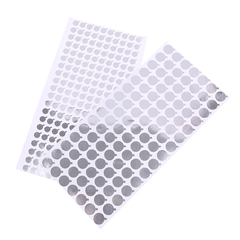 2Sheets Aluminium Foil Sealing Stickers with Handle for Cosmetics Bottle Chemical Tube Toothpaste Hose Mouth Seals Multiple Size
