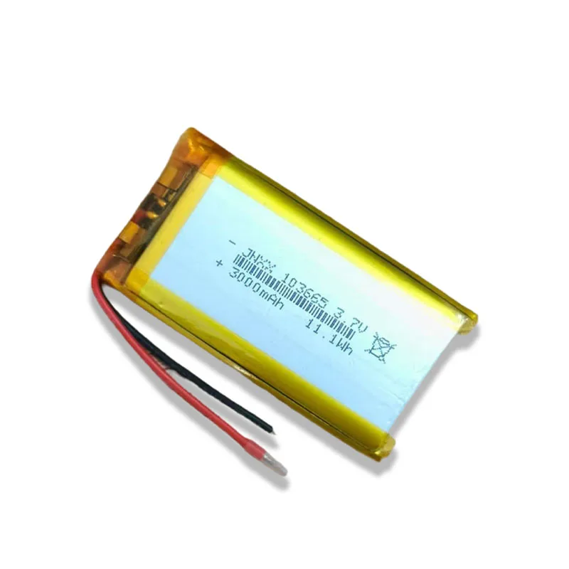 Li Po 103665 Batteria 3.7V 3000mAh Batterie ai polimeri di litio per tastiera Bluetooth Tablet PC Altoparlante Dvd Fotocamera digitale 1-10PCS - Image 6