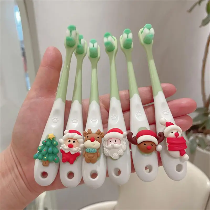 

Christmas Series Childrens Toothbrush Soft Bristles Removing Stains Toothbrush Cleaning Protecting Teeth Portable Toothbrush