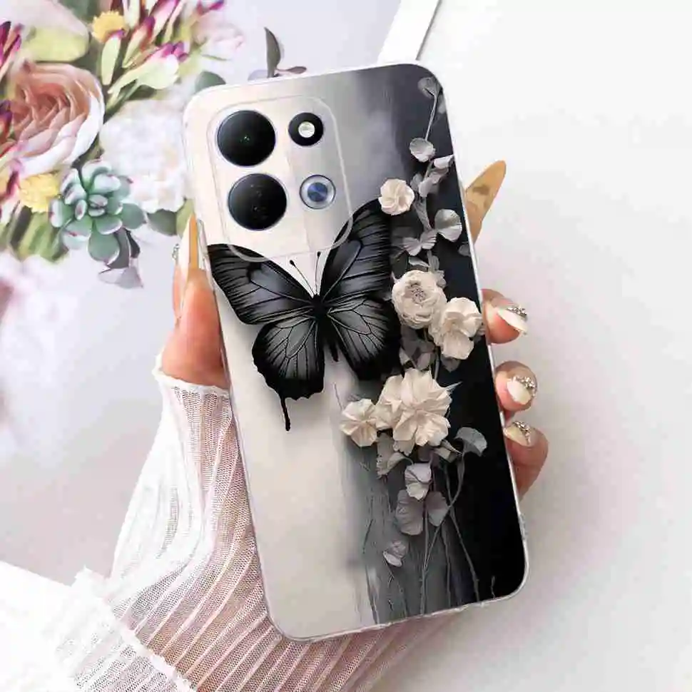 Beautiful Butterfly Silicon TPU Clear Soft Phone Case Cover