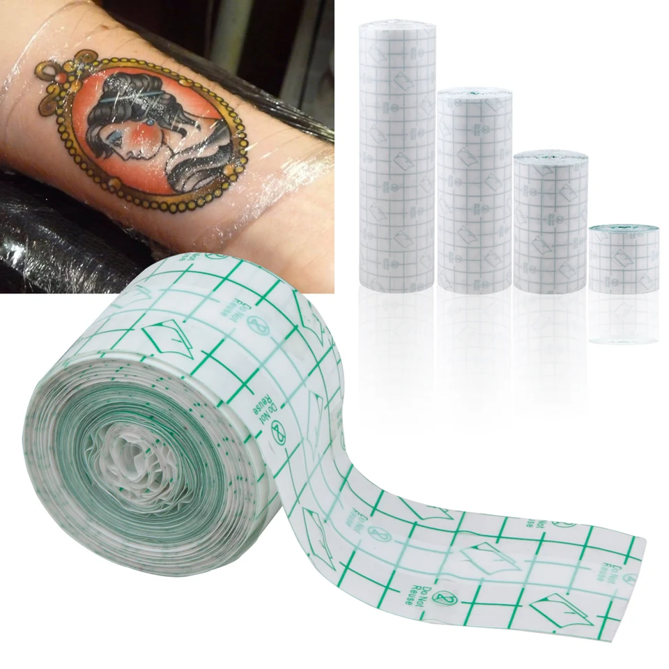 Film de protection imperméable pour tatouage, bande ronde de guérison pour  la récupération, le suivi des soins de la peau - AliExpress