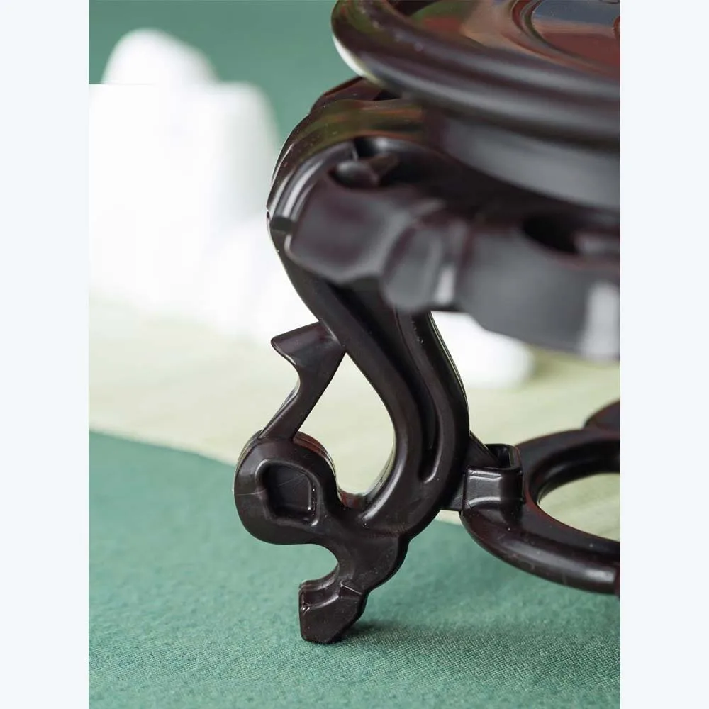 23-29cm Plant Stand Plastic Display Stand Base Plant Holder Black Fishbowl Indoor Holder Vase Display