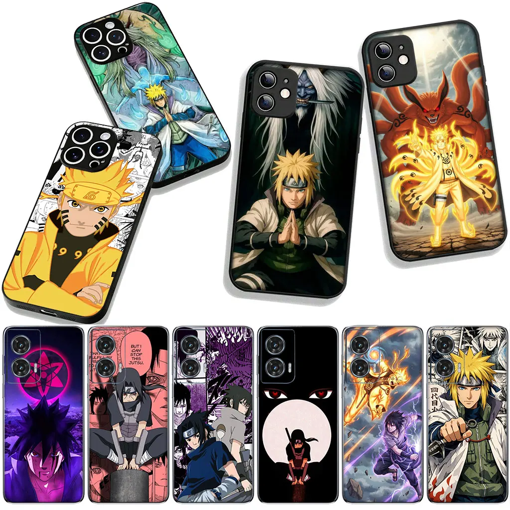 Namikaze Minato & Uchiha Sasuke Naruto Protective Phone Case