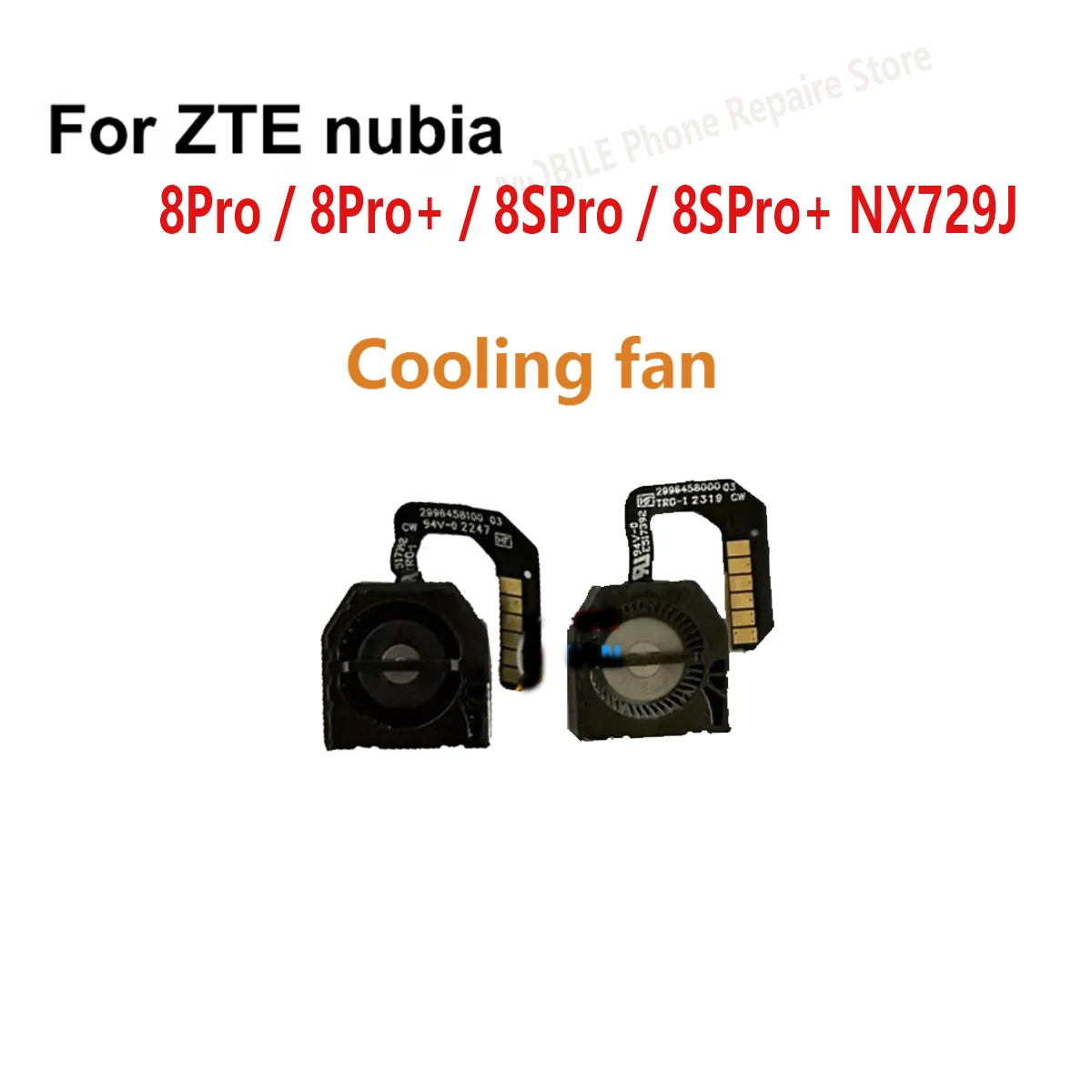 ZTE Nubia Red Magic 8 Pro 8SPro + XN729J 냉각 시스템 내부 팬 라디에이터 방열판 플렉스 케이블 원래 교체