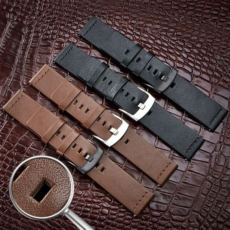 Premium Leather Watchband with Quick Release Strap – Available in Multiple Sizes