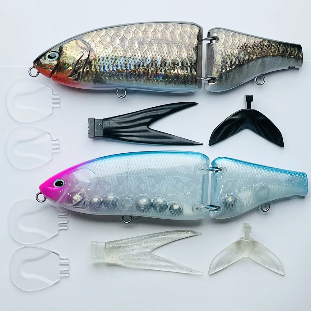 CF LURE Luminous Jointed Bait Floating 220mm 115g Shad Glider Swimbait Fishing Lures Hard Body Bass Pike Painting Flaw On Sale