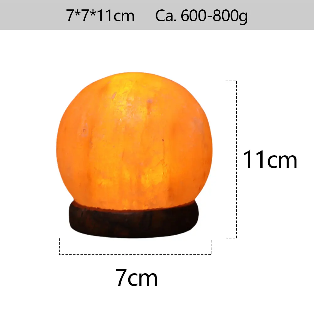Lampe à cristaux de sel Himalaya - Lumière ambrée naturelle 