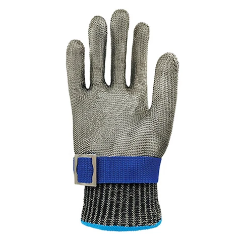 Only Stainless Steel Metal Mesh for Right and Left Hand Protection Grade 5, Wooden Cutting Gloves
