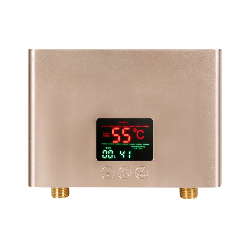 5500W Instant Water Heater Bathroom Kitchen Wall Mounted Electric Water  Heater Temperature LCD Display with Remote Control 220V - AliExpress