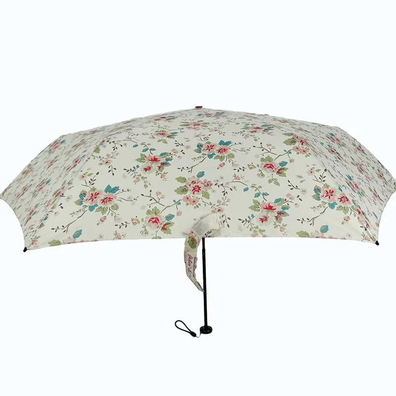 100g Ultra Light Pencil Feather Slimming Rain and Rain Dual purpose Sunscreen and UV Protection Sun Umbrella UPF50 Round Folding