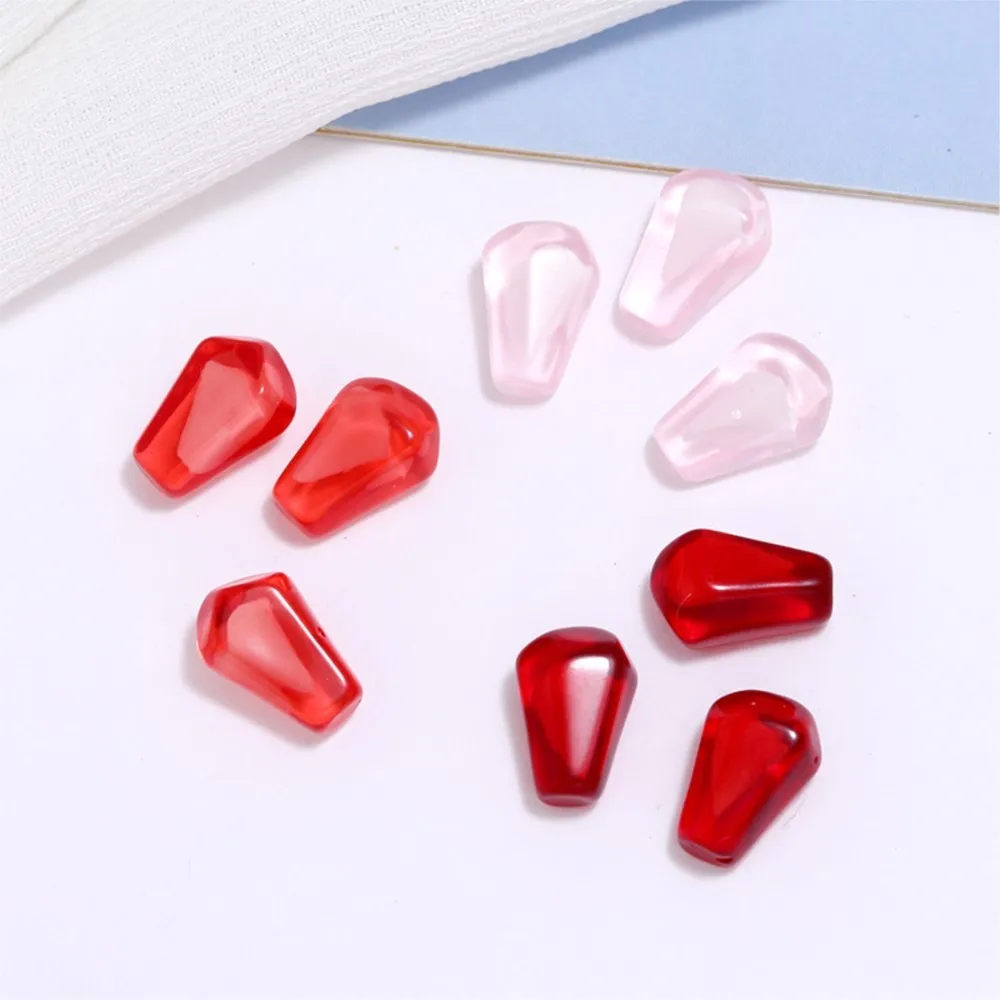 10Pcs Harz Nette Rote Frucht Granatapfel Samen Anhänger Für DIY Mode Ohrringe Halskette Schmuck Machen Material Zubehör