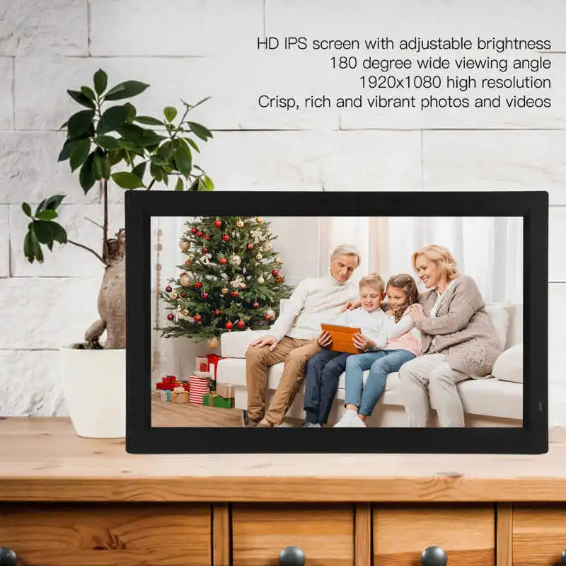 21.5 Inch Digital Photo Frame IPS Screen 1920x1080 HD Advertising Machine with Remote Control