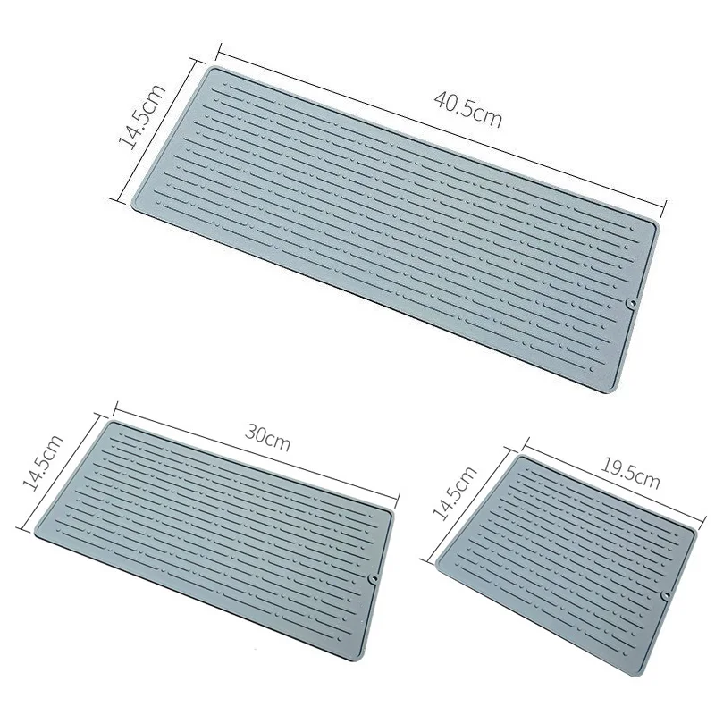 

Silicone Dish Drying Mat Protection Heat Resistant Tableware Dishwaser Mats Sink Mat for The Kitchen Sink Table Accessories New