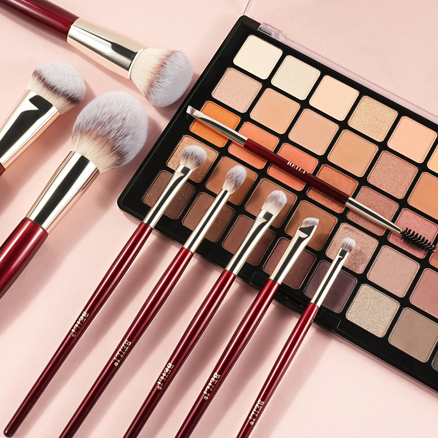 BEILI Soft 8/9/15/30 Makeup brush for foundation make-up concealer eye shadow eyebrow eyelash eyeliner brush multi-function comb 6