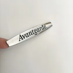 Avantgarde 3D Metal Logo Emblem Badge - Car Fender Sticker Accessory (Chrome)