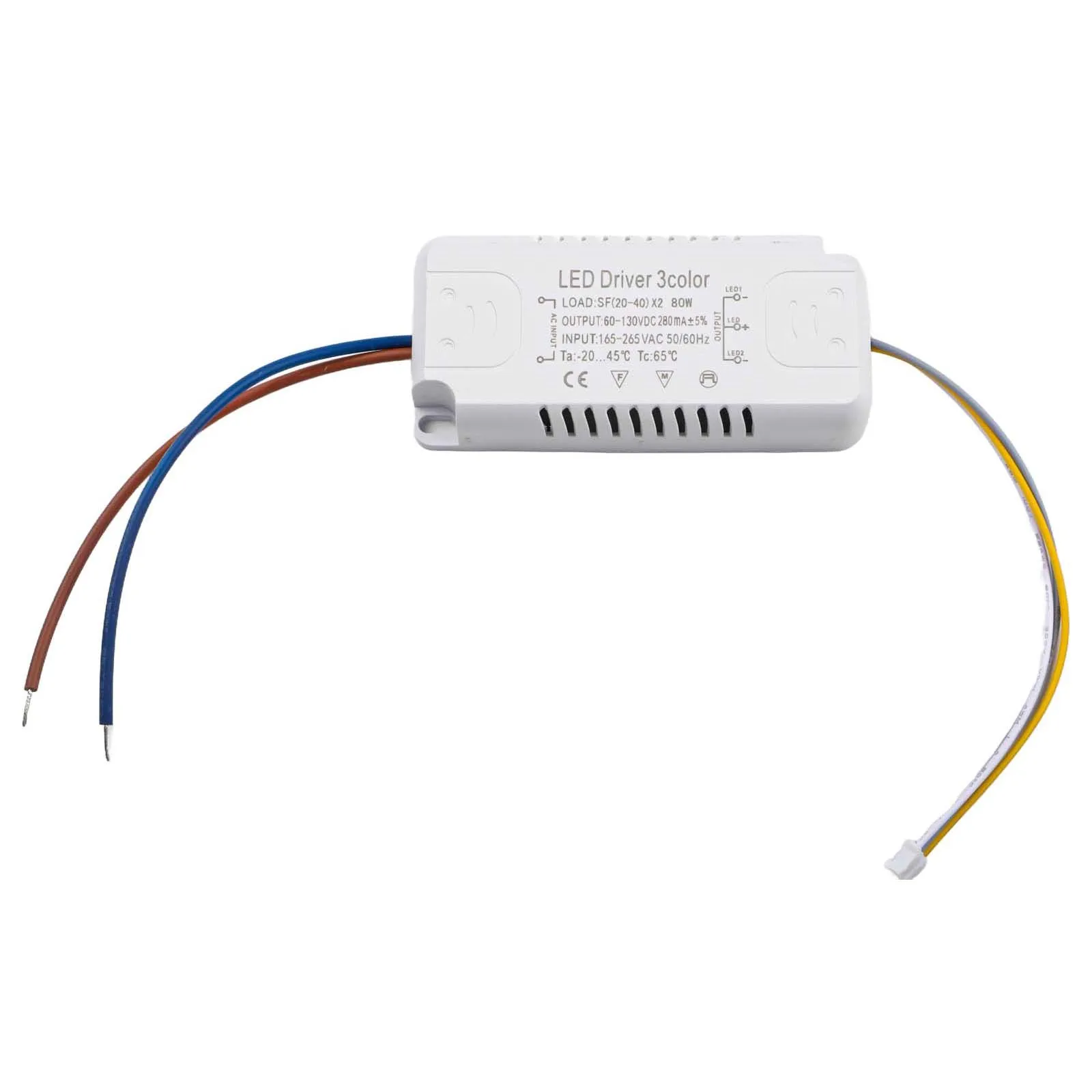 LED-Treiber, 3-Farben-Adapter, 8–24 W, 20–40 W, 30–50 W, 40–60 W, 50–70 W, für LED-Beleuchtung, nicht isolierender Transformator-Treiber-Ersatz – Detail 23